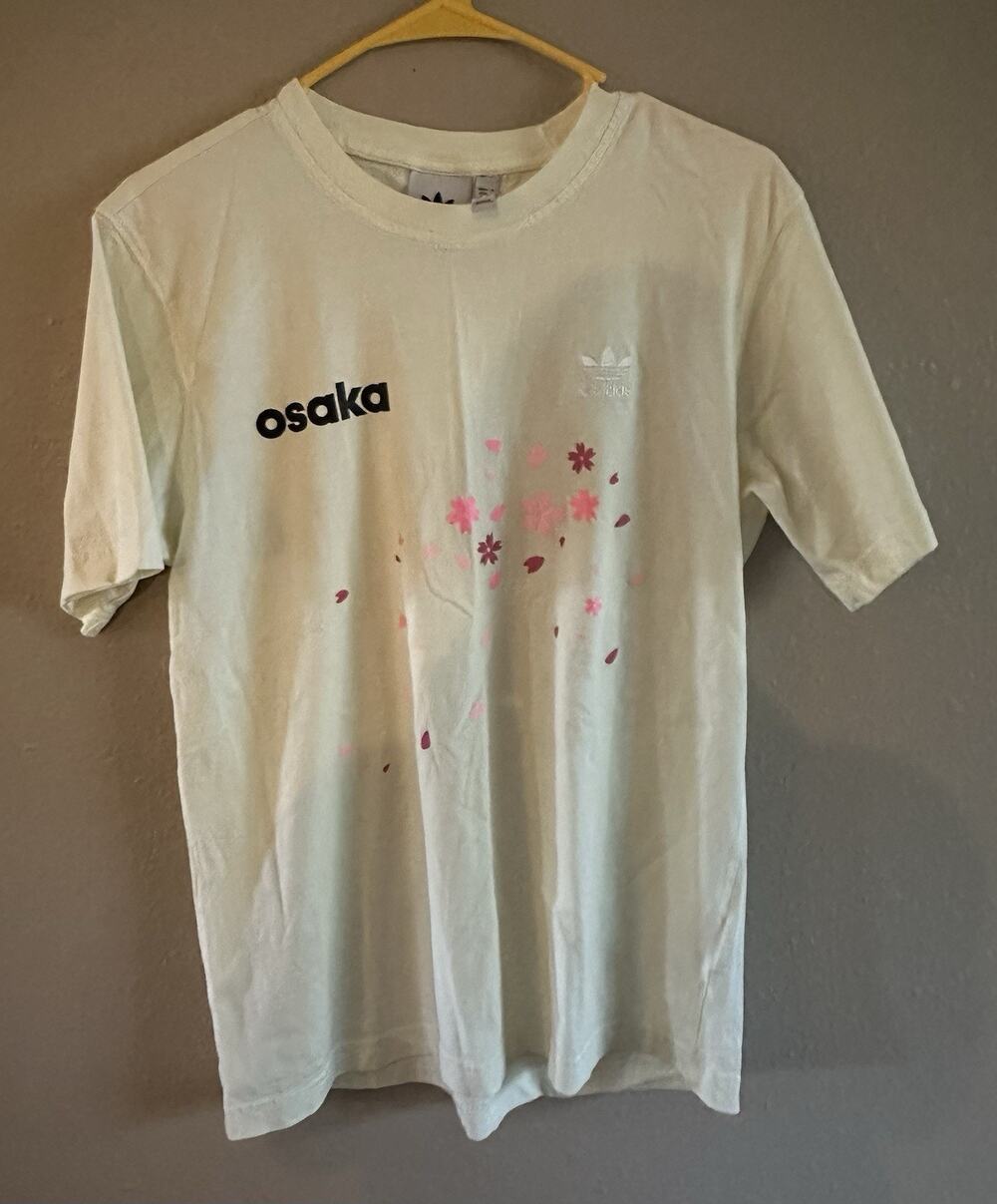 Adidas Original City Series “Osaka” Sakura Cherry Blossom Tshirt In Cream